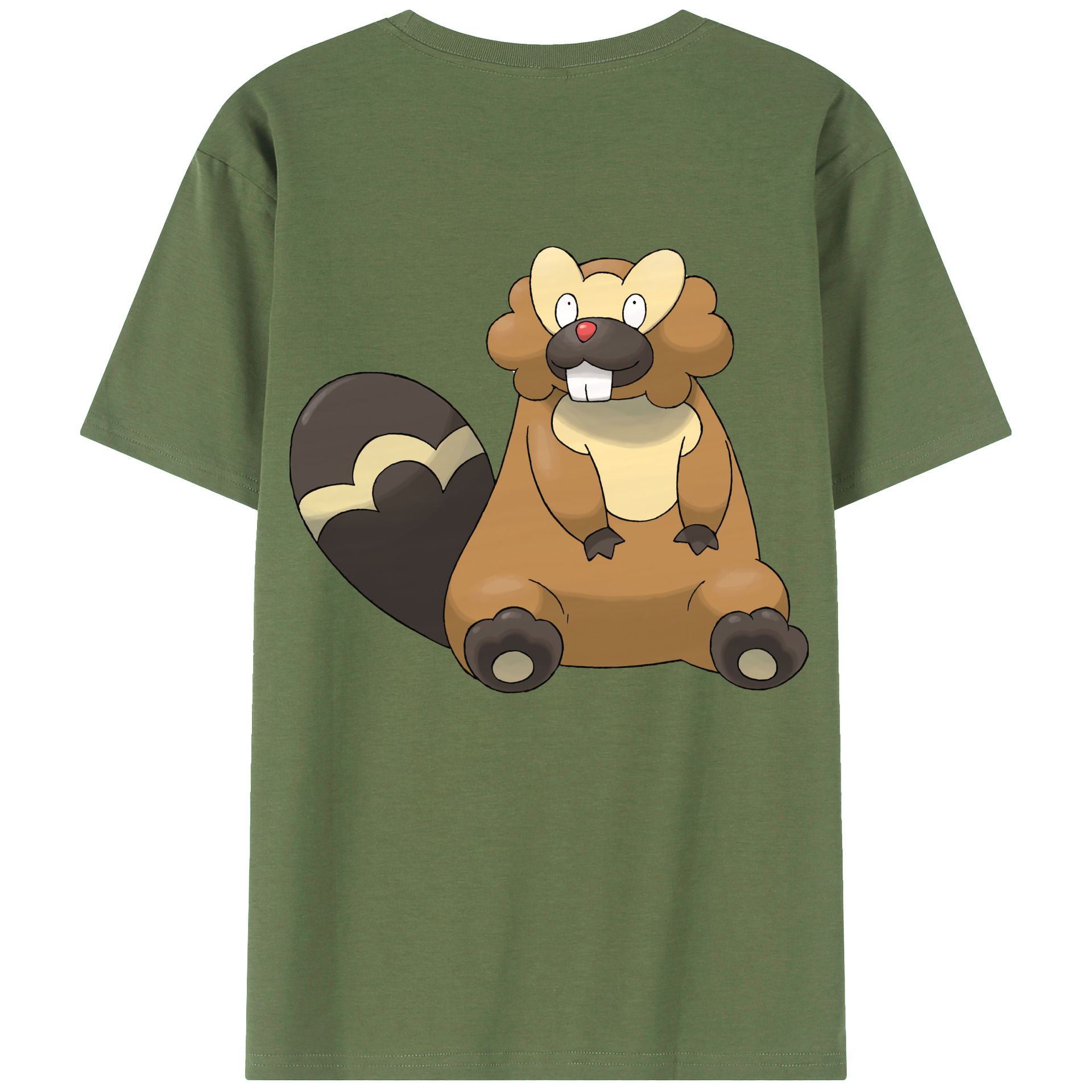 （画像用） ポケットモンスター Pokémon 綿100％ メンズ半袖Tシャツ（バックプリント） 通気性